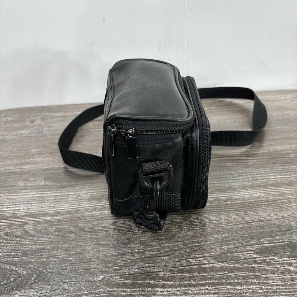 Sony Digital Mavica Black Soft Leather Camera Bag Shoulder Strap
